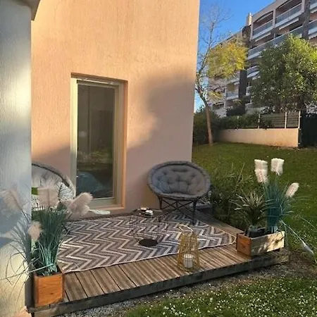 Apartament App Rdc Grande Terrasse 43 M2 Air-conditioned Max 6 People